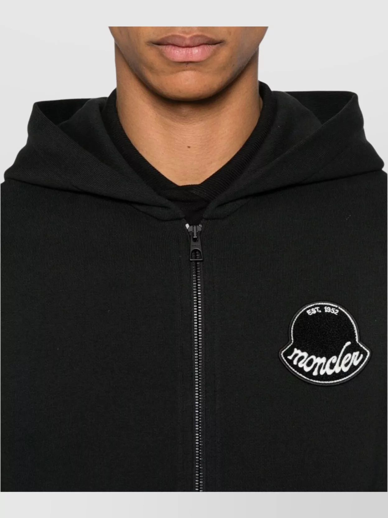 Moncler Hooded Long Sleeve Ribbed Cuffs Cardigan
