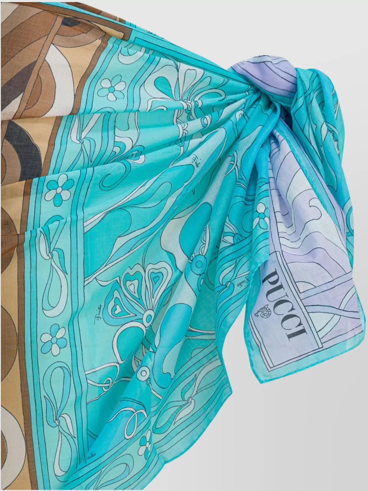 Pucci Three Signature Prints Pareo