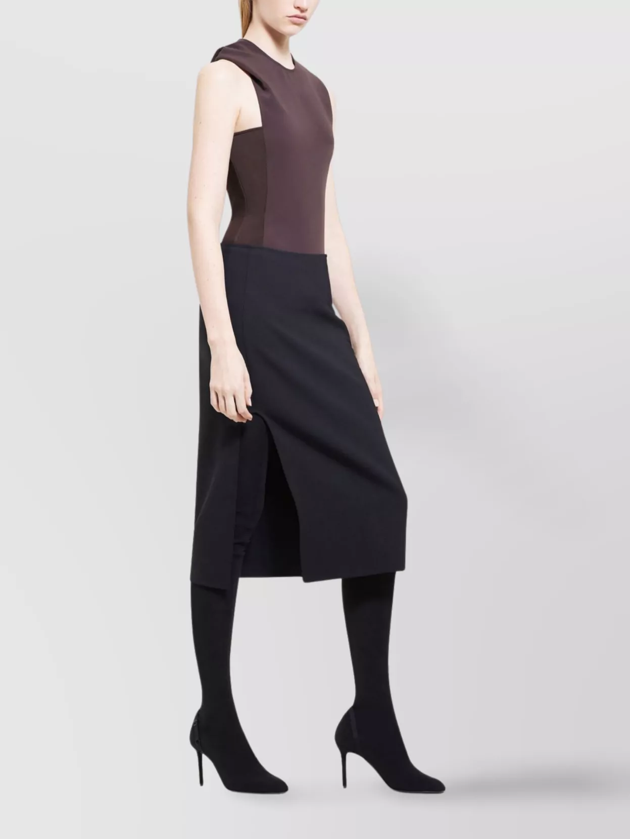 Courrèges Sleeveless Hooded Bodysuit With High Cut Leg