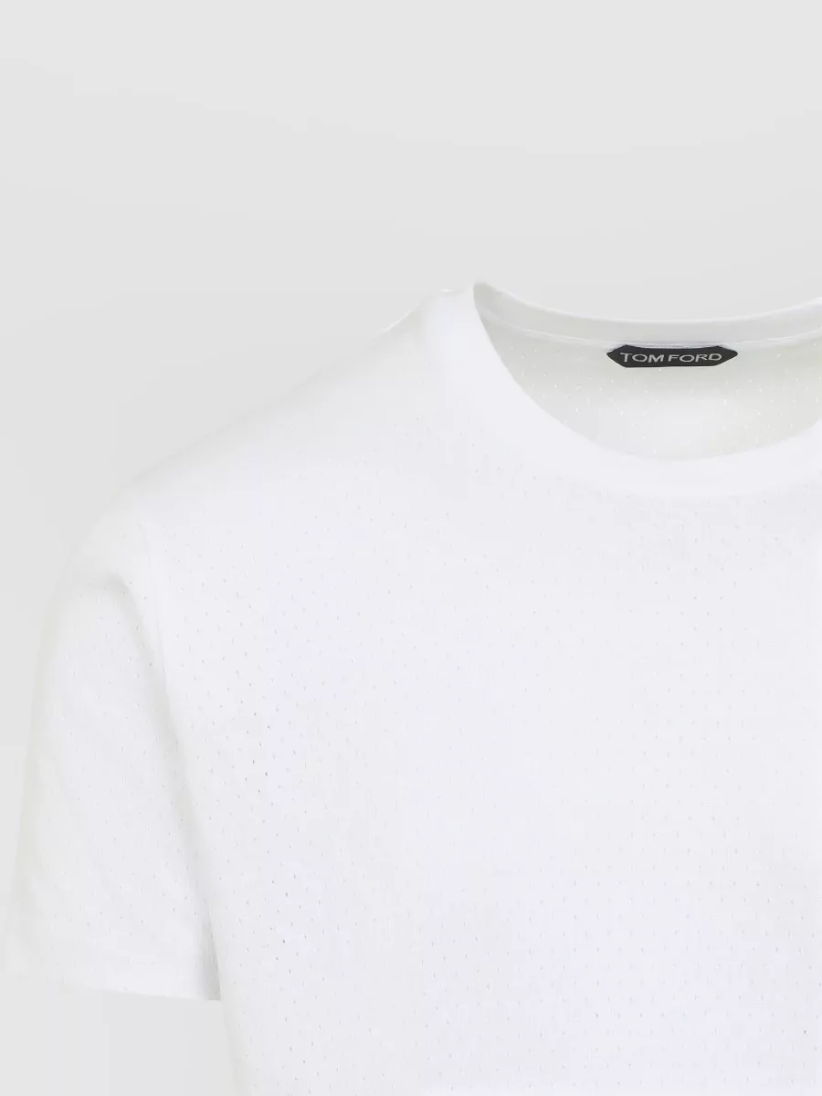 Tom Ford Logo T Shirt Short Sleeves Crew Neck