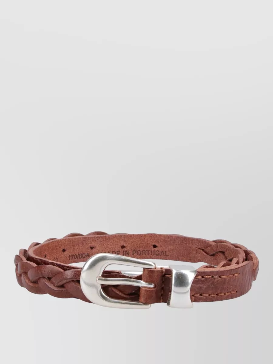 Our Legacy Leather Braided Belt