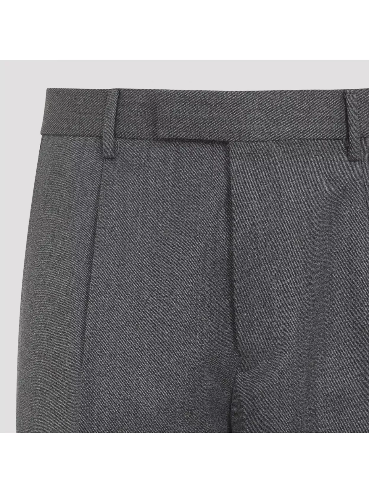Zegna Pleated Wool Trousers Featuring Belt Loops