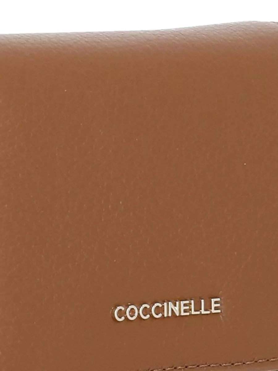 Coccinelle Pebbled Leather Wallet Compact Design