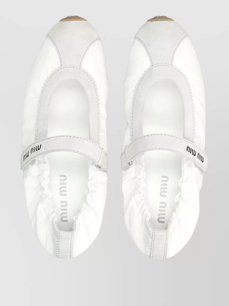 Miu Miu Technical Fabric Ballerina Shoes