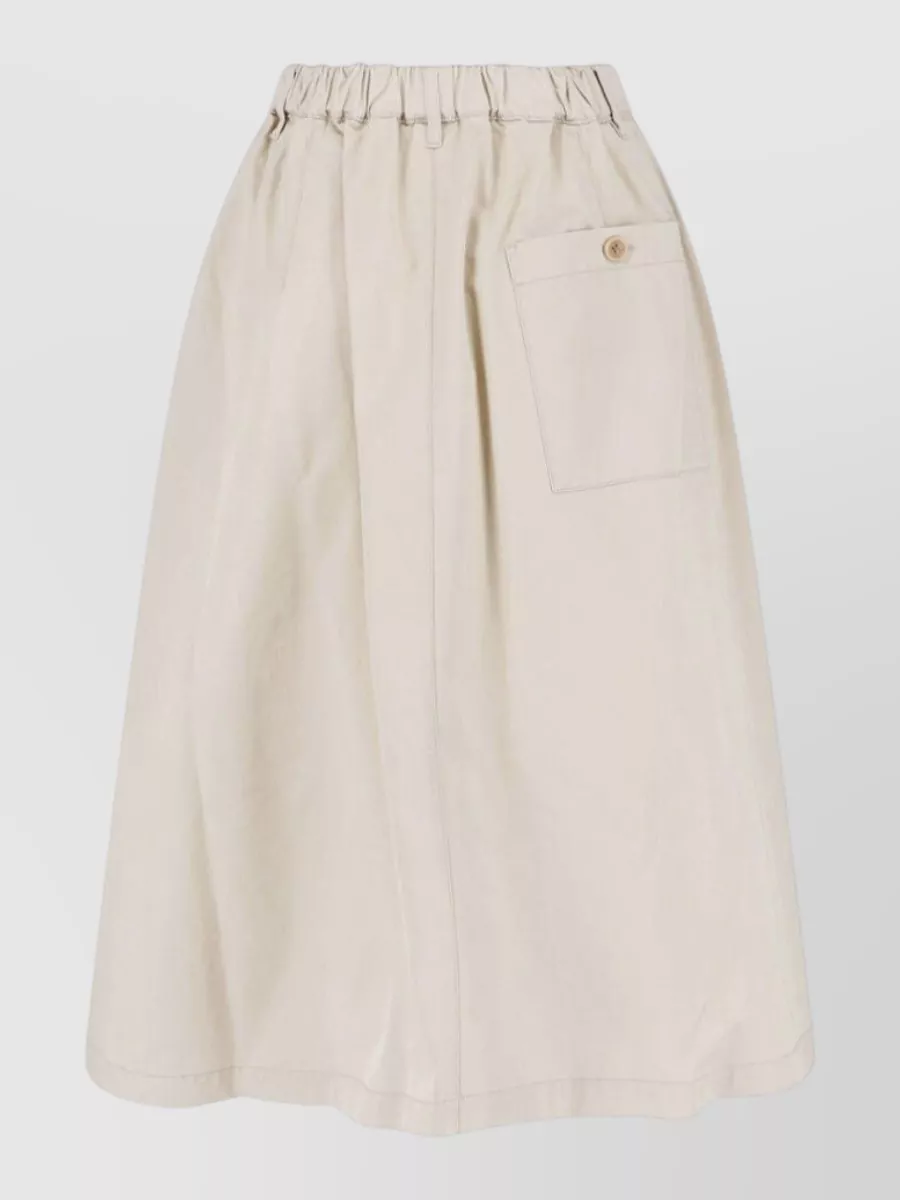 Aspesi Cotton Knee-Length A-Line Skirt