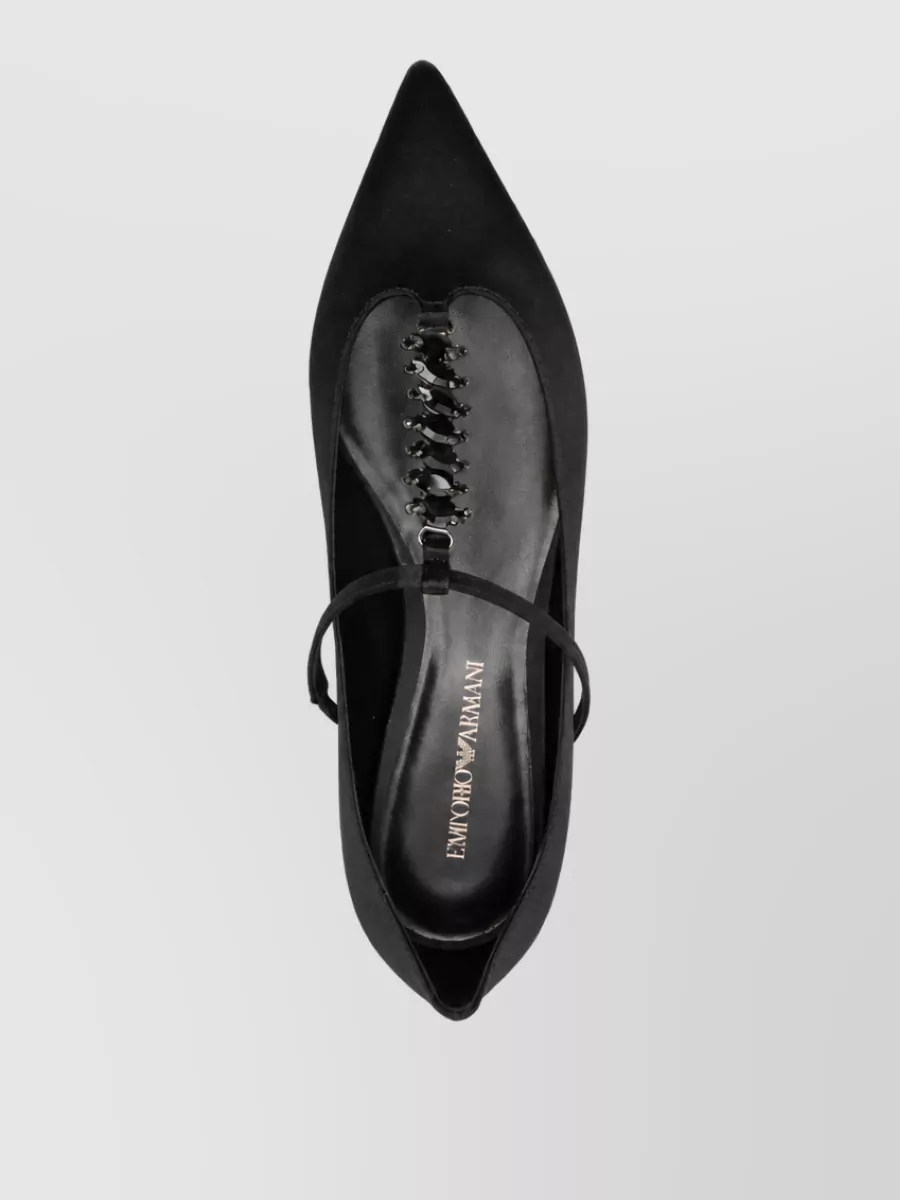 Emporio Armani Silk Ballet Flats