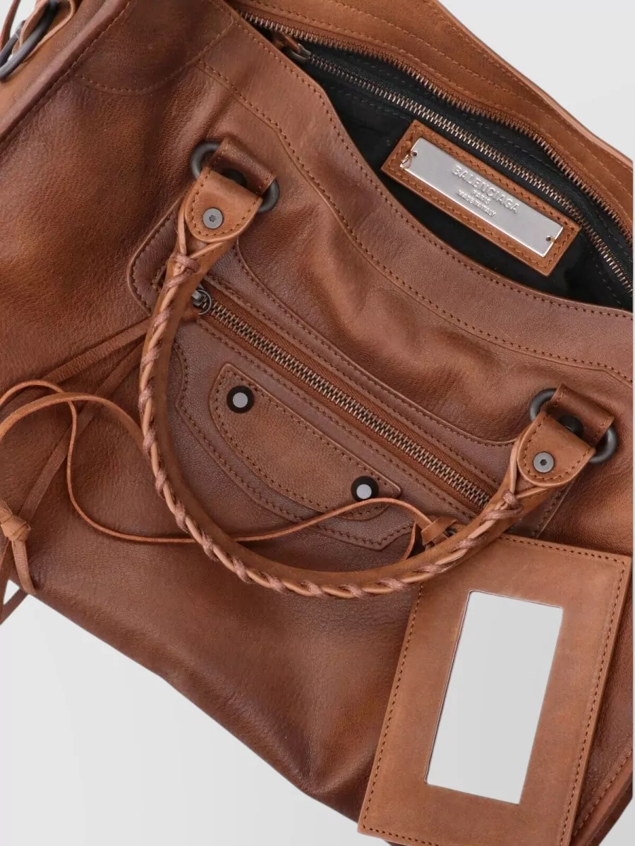 Balenciaga Le City Medium Leather Tote Bag