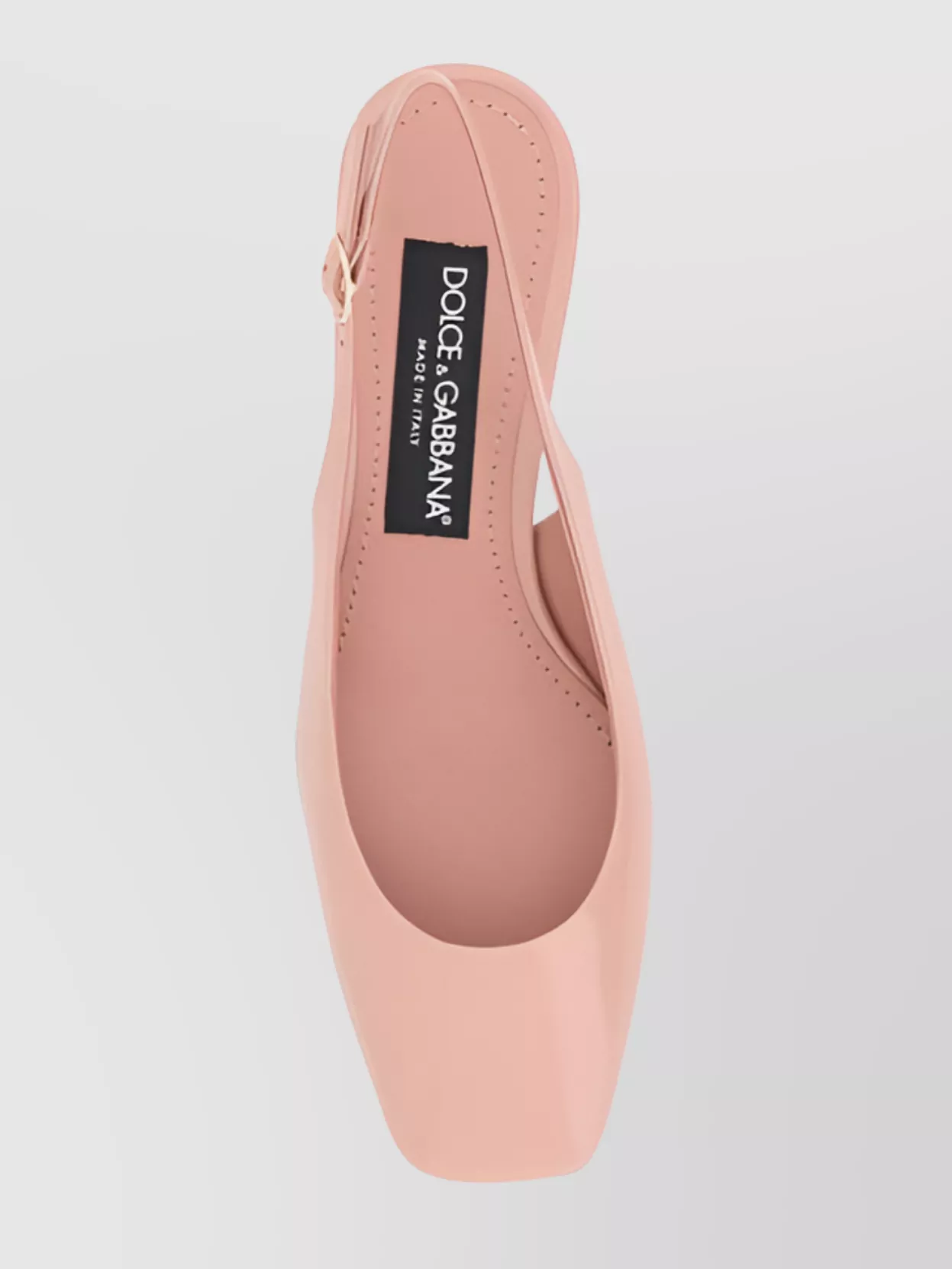 Dolce&Gabbana Luxe Leather Slingback Pumps Square Toe