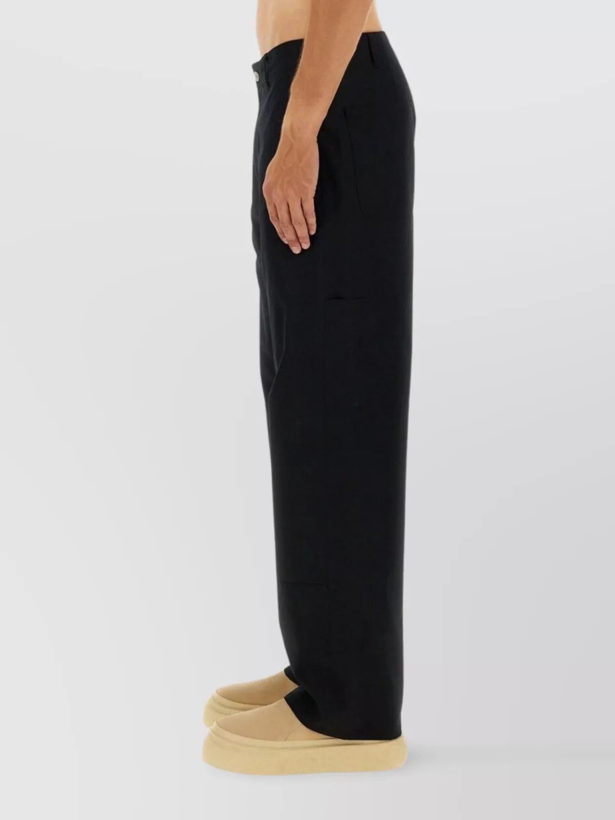 Mm6 Maison Margiela Trousers With Back Pockets And Belt Loops