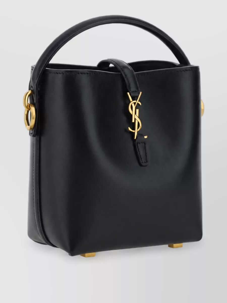 Saint Laurent Calf Leather Bucket Bag