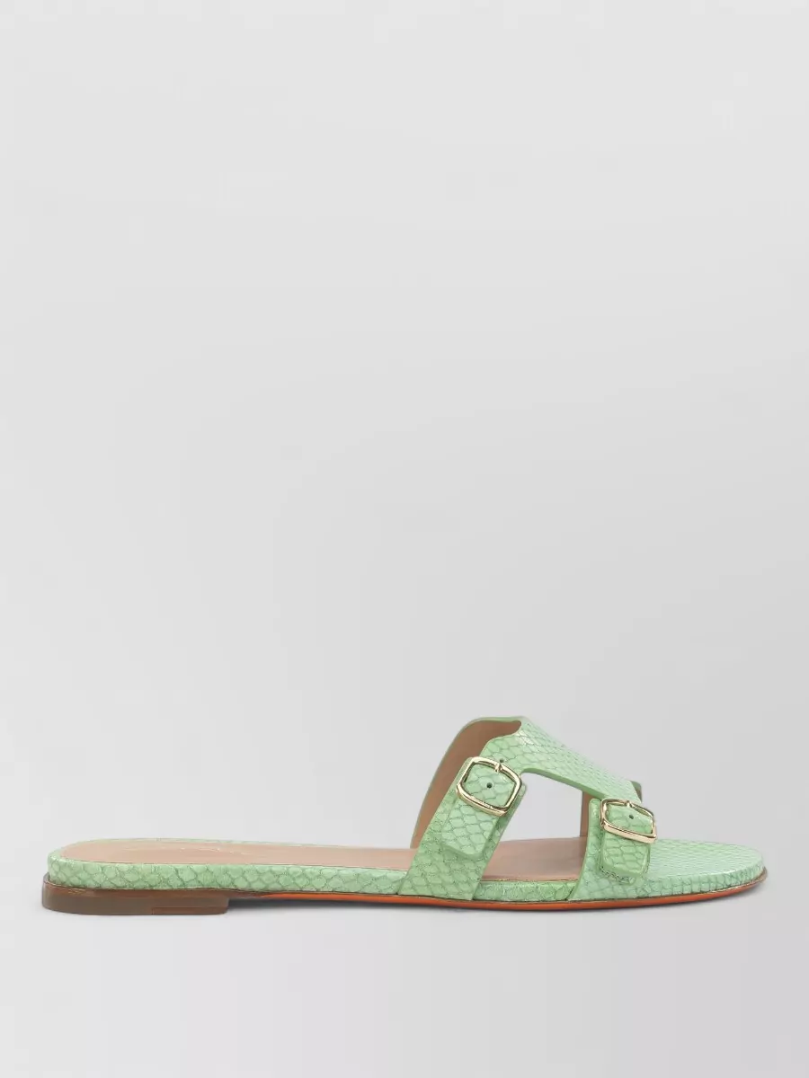 Santoni Leather Didi Slides