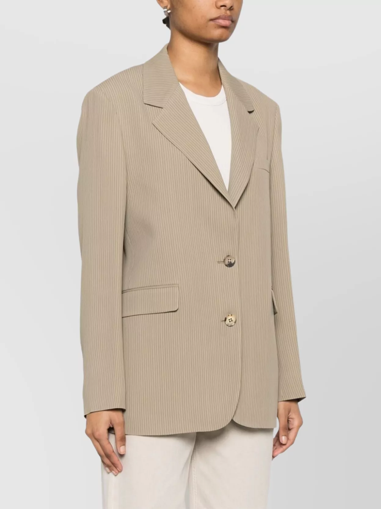 Golden Goose Tailored Blazer Pinstripe Pattern