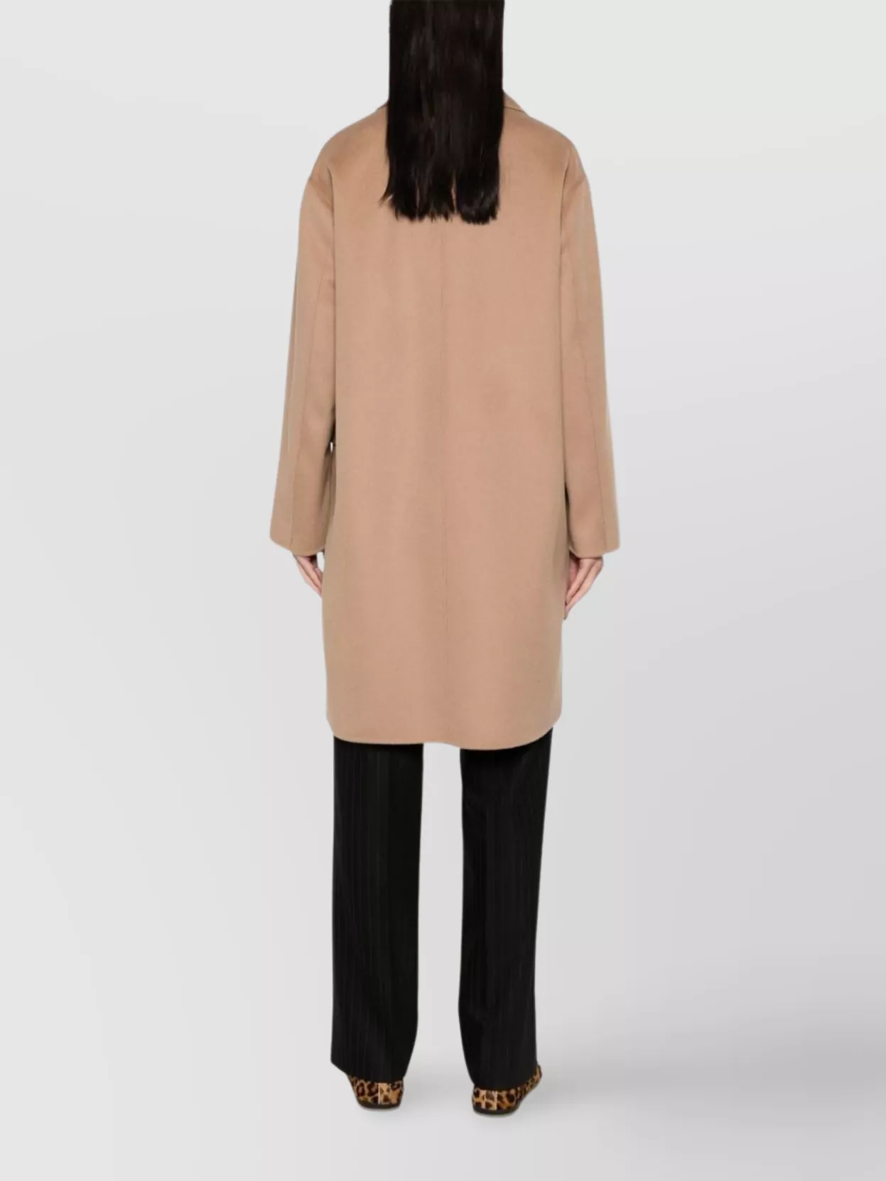 's Max Mara Wool Coat With Notched Lapels And Pockets