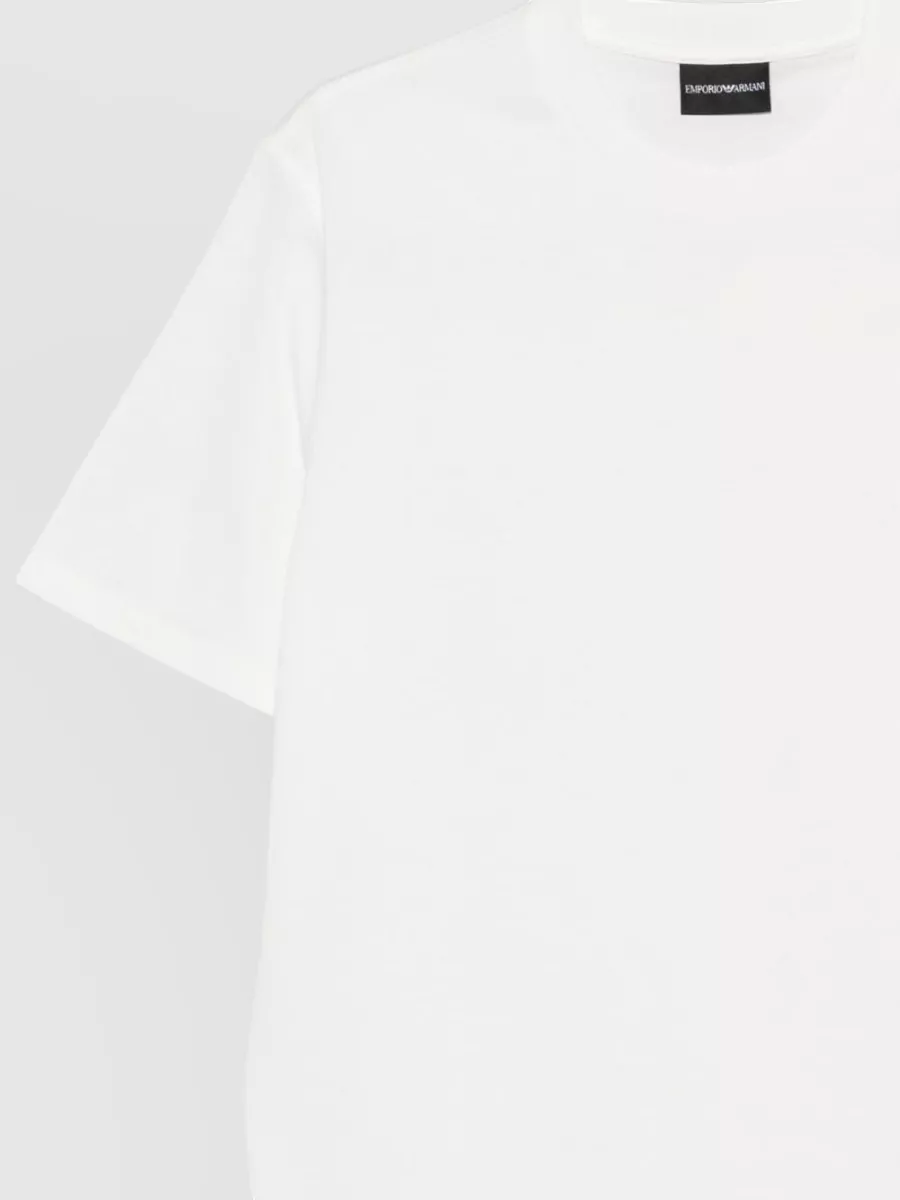 Emporio Armani Logo Cotton T Shirt Crew Neck