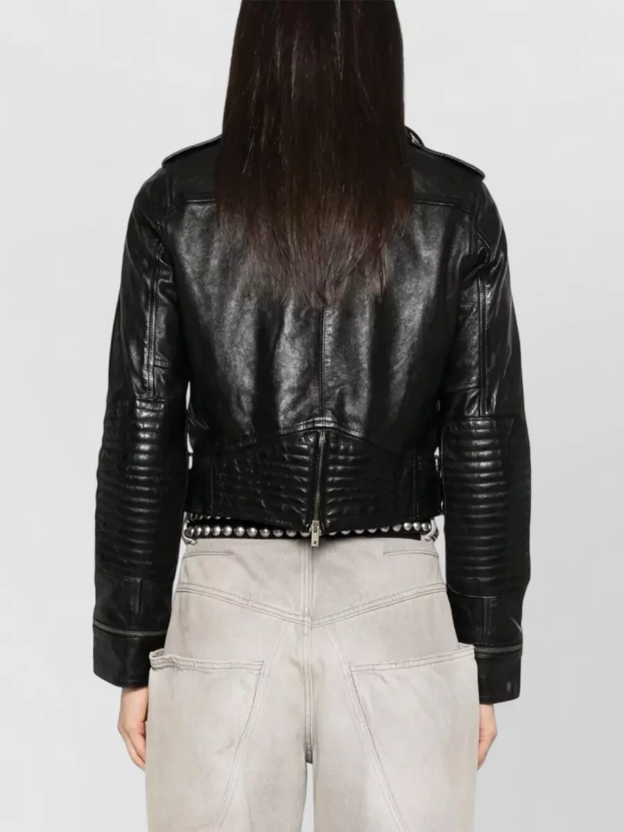 Golden Goose Leather Biker Jacket