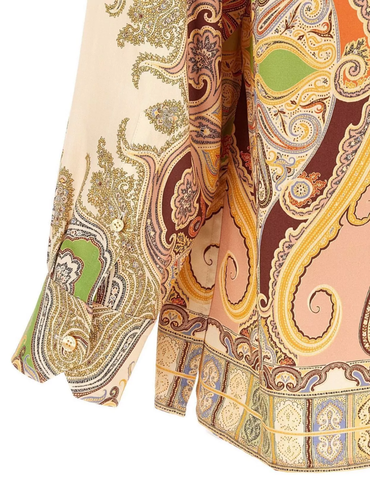 Etro Paisley Pattern Button-Down Collar Shirt