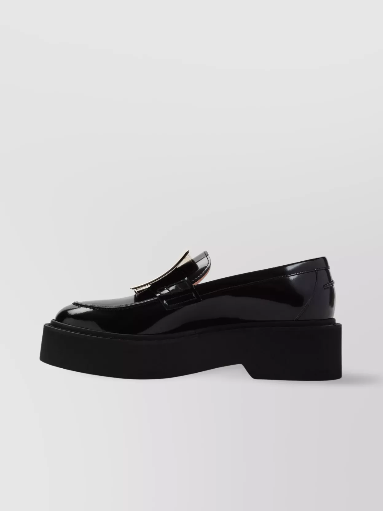 Roger Vivier Rangers High Metal Loafer With Top Buckle