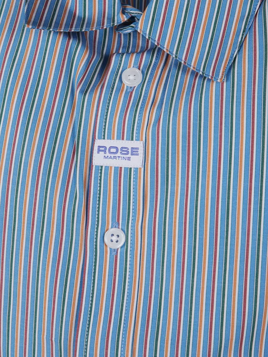 Martine Rose Striped Long Sleeve Button-Down Shirt