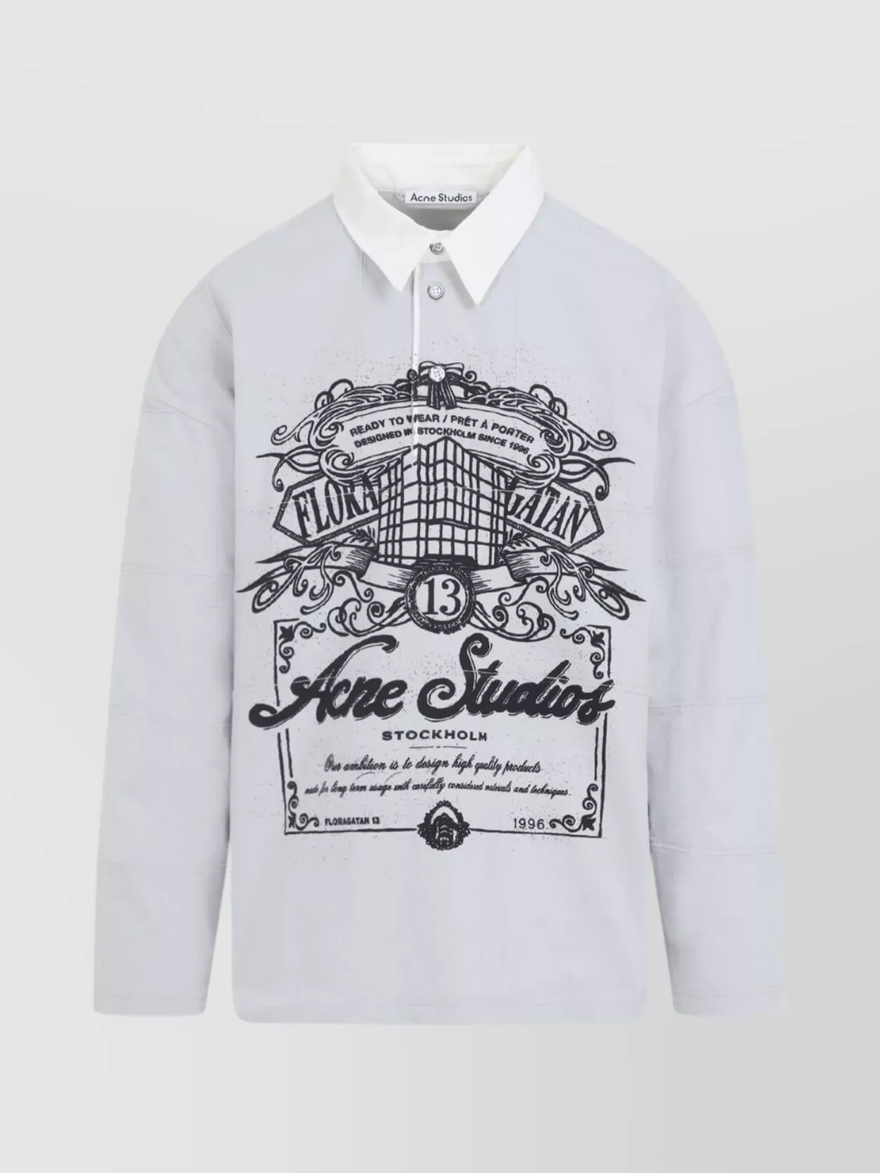 Acne Studios Long Sleeve Graphic Print T-Shirt