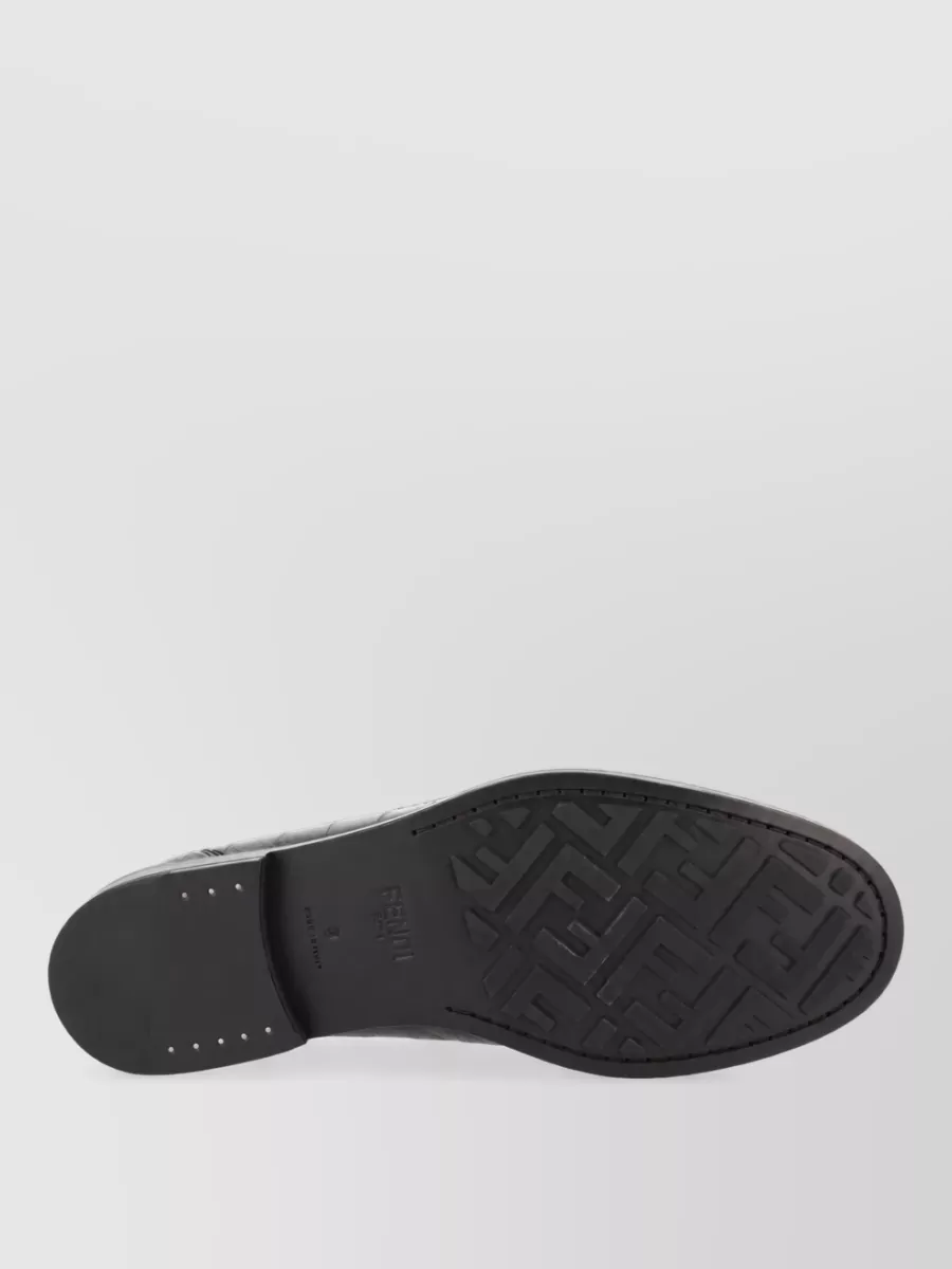 Fendi Leather Monk Shoes