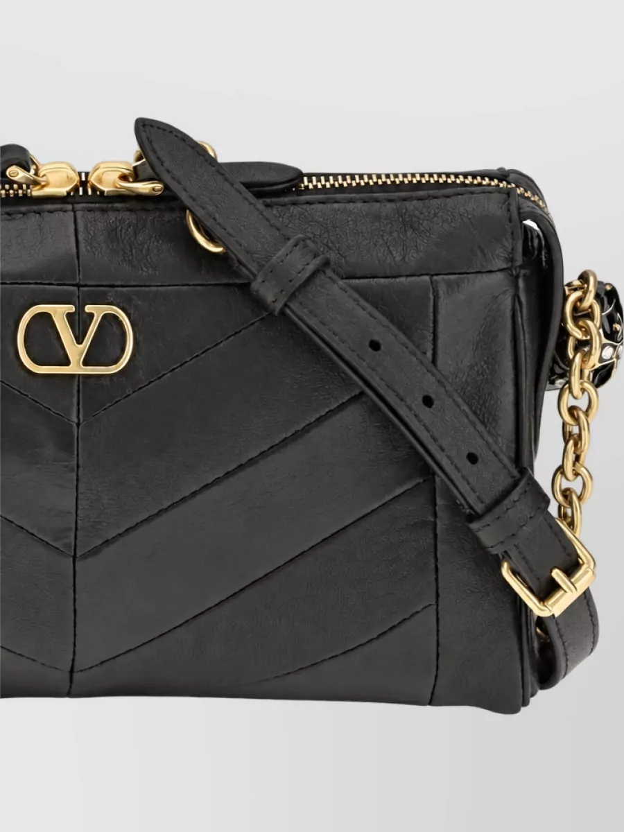 Valentino Garavani Panthea Small Nappa Leather Clutch Bag