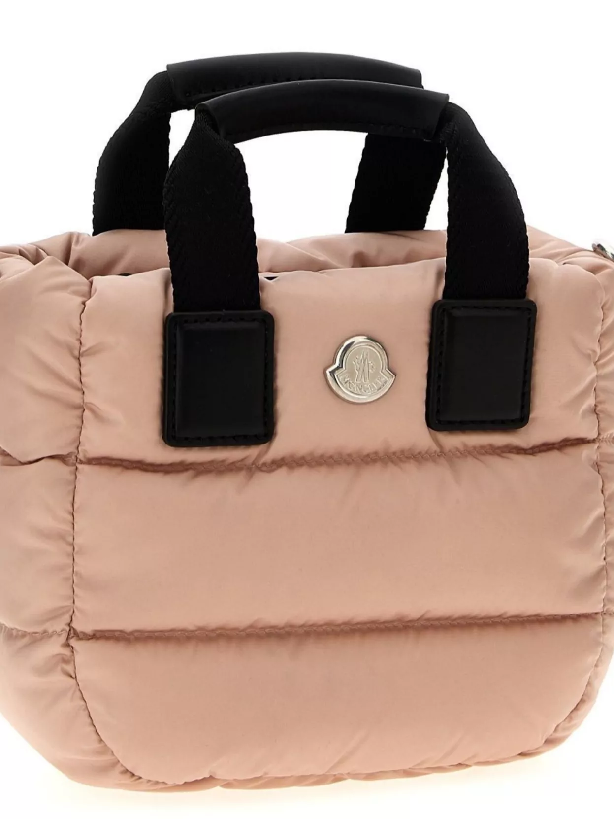 Moncler Quilted Top Handles Adjustable Strap Handbag