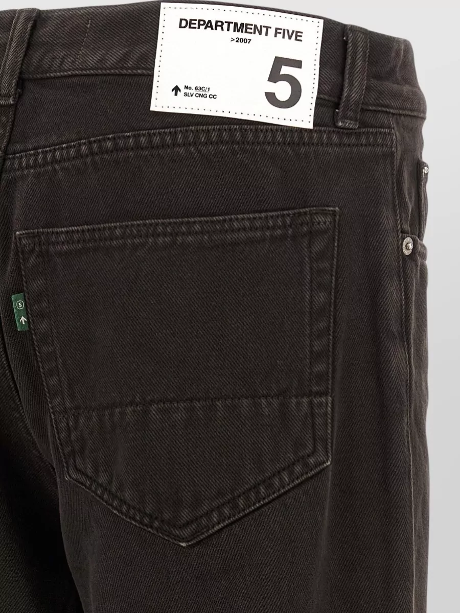 Department 5 Cotton Mid-Rise Cropped Tapered Straight-Leg Jeans