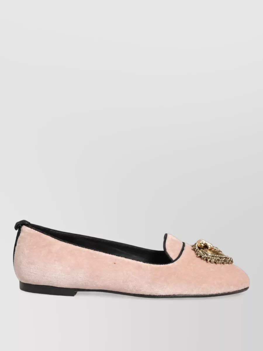 Dolce&Gabbana Velvet Ballerina Flats