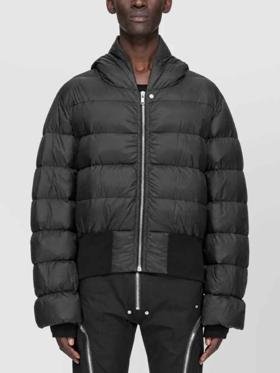 Rick Owens down hooded puffer jacket