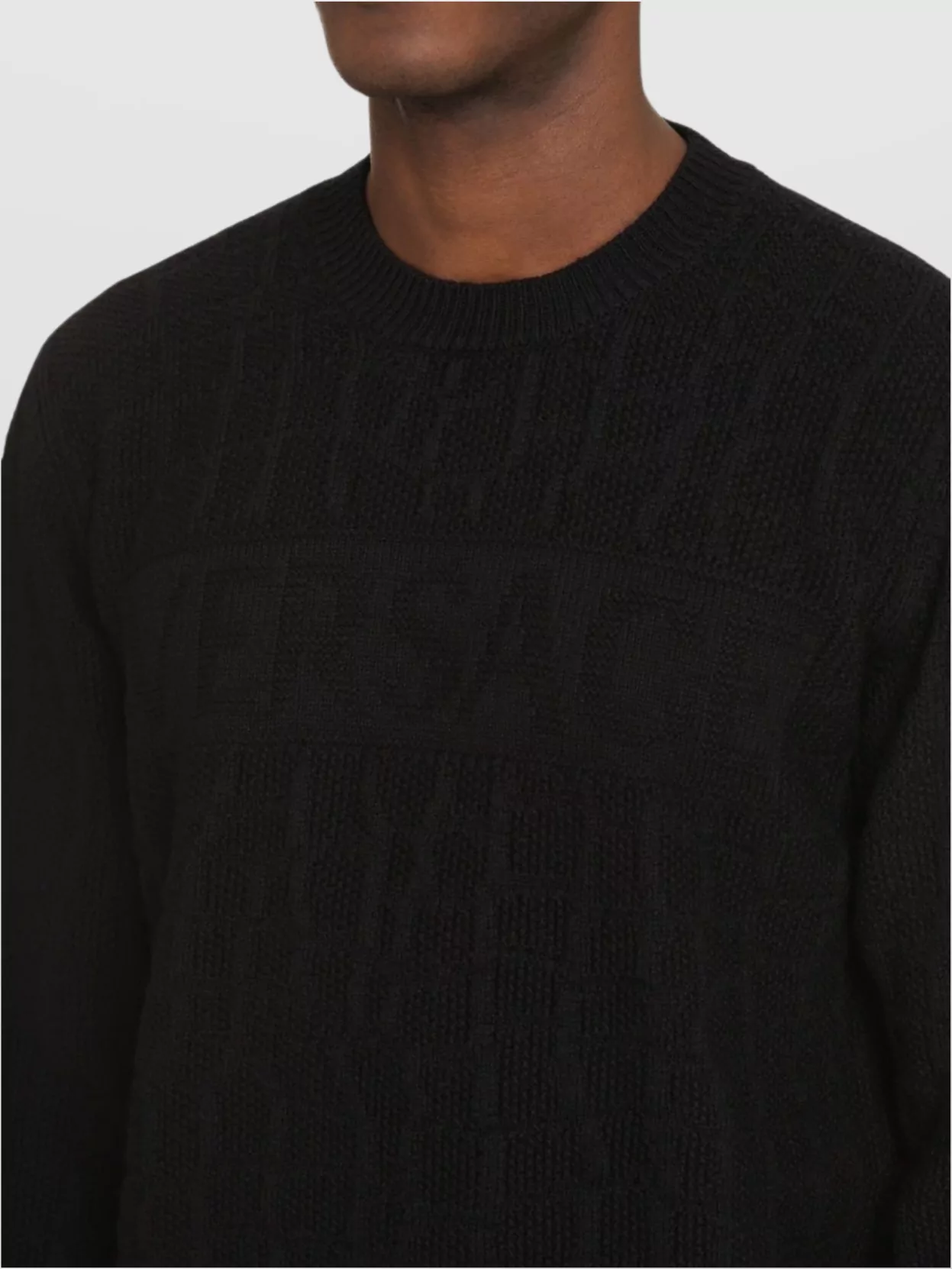 Versace Crew-neck Wool Sweater In Blue