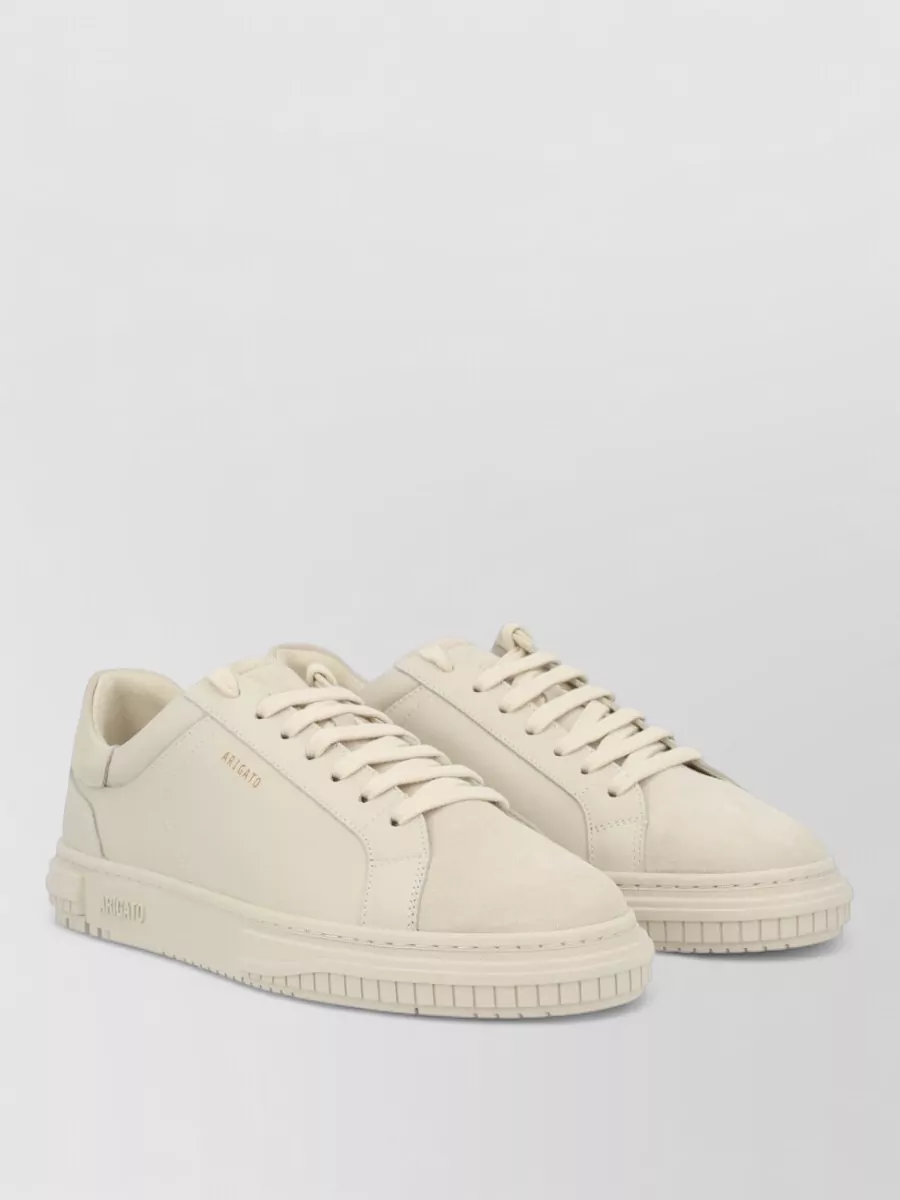 Axel Arigato Low-Top Round Toe Sneakers With Rubber Sole