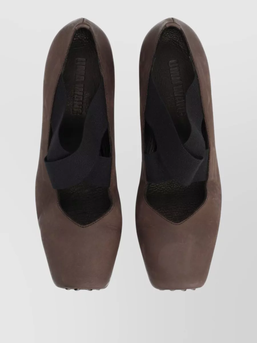 Uma Wang Leather Block Heel Pumps