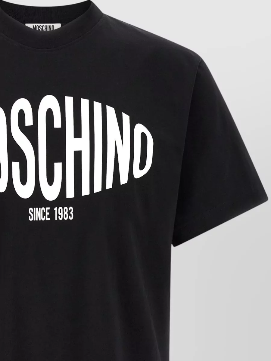 Moschino Logo Front Crew Neck Short Sleeves T-Shirt