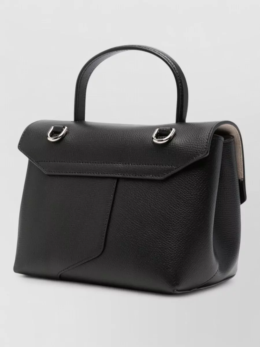 Emporio Armani Pebbled Leather Shoulder Bag