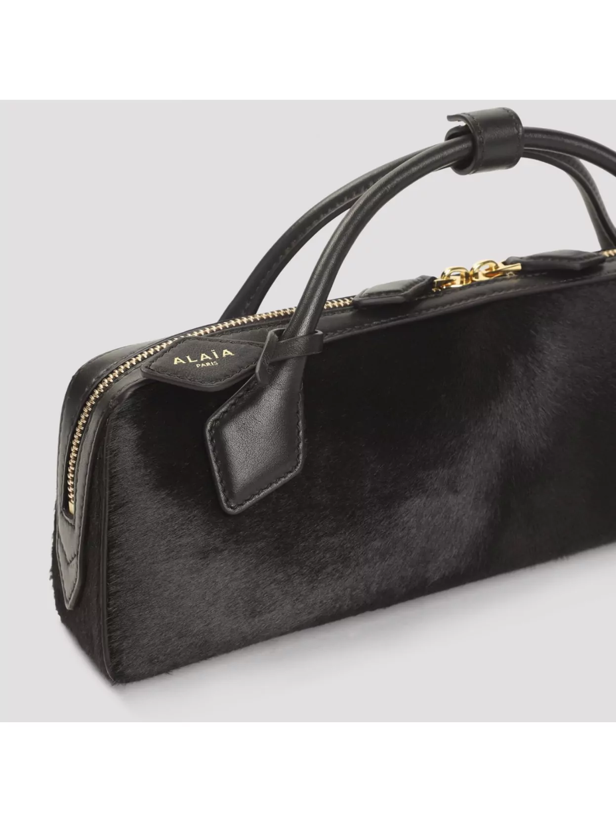 Alaïa Teckel Calf Hair Handheld Clutch