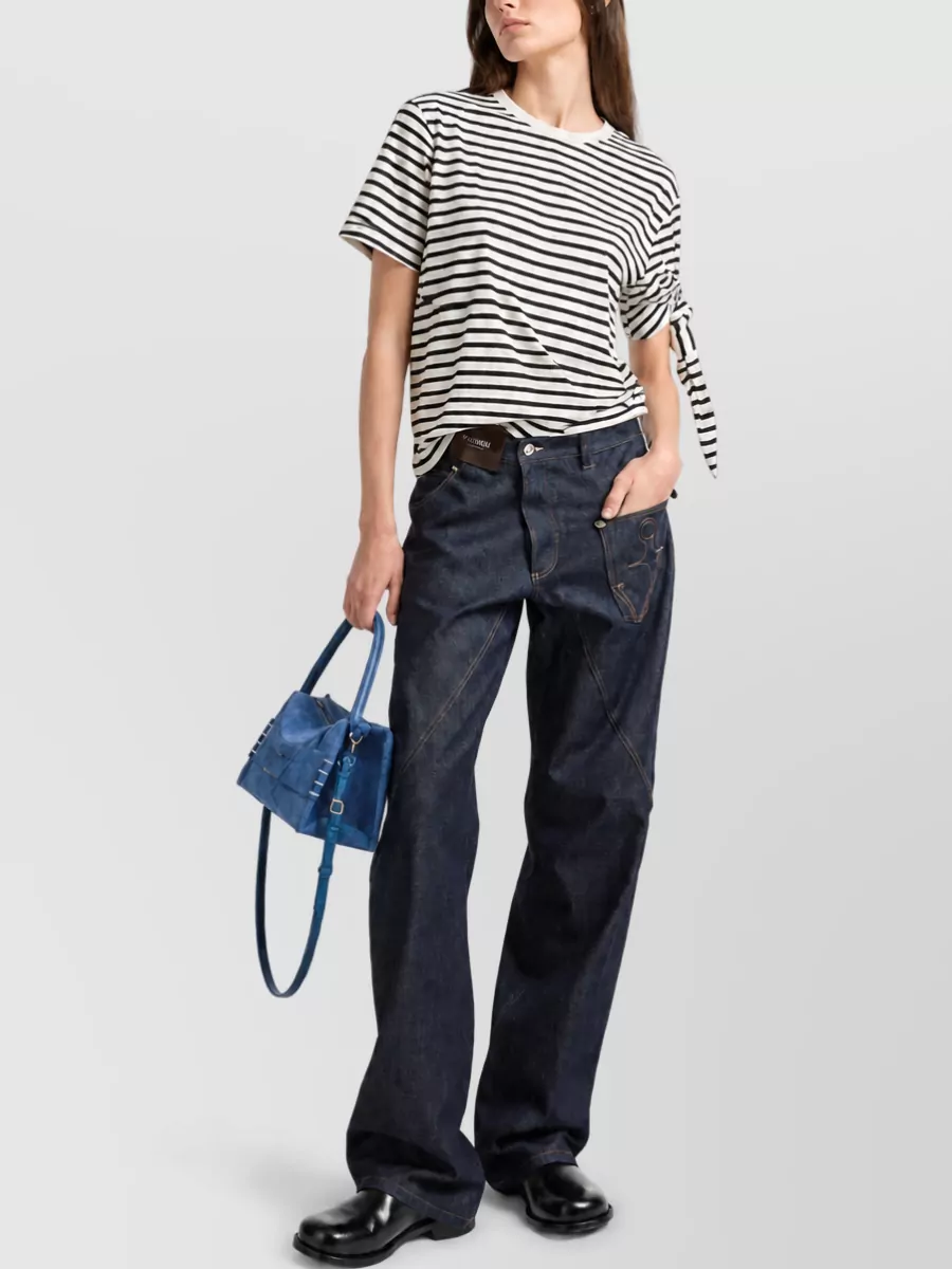Jw Anderson Knot-Sleeve T-Shirt