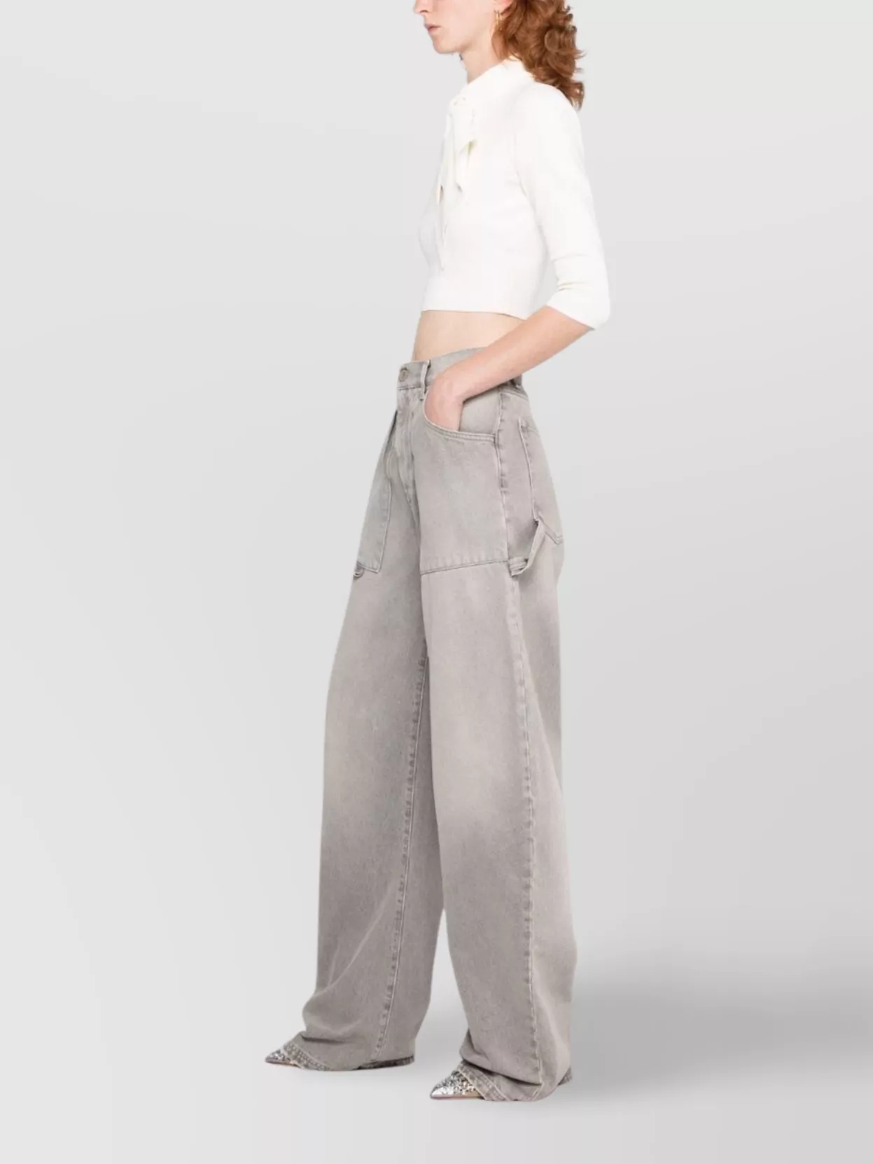 The Attico Catlin Stretch Viscose Knit Sweater