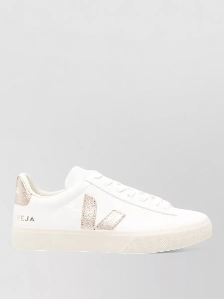 Veja Leather Lace-Up Sneakers