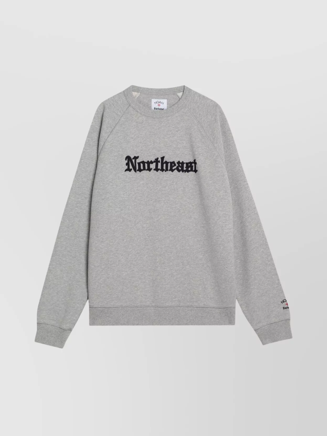 Barbour Graphic Print Raglan Sleeve Sweatshirt In Gray