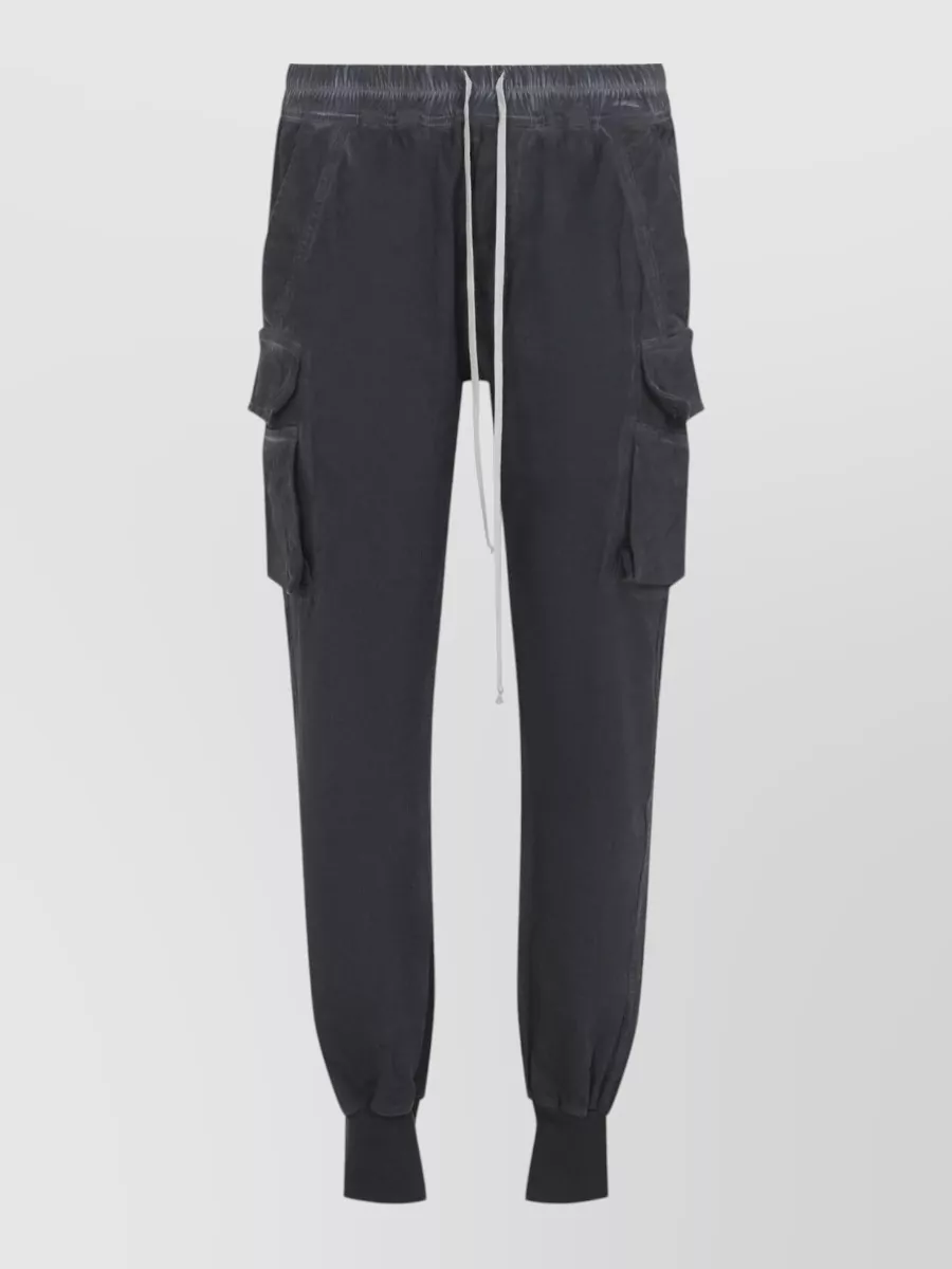 Rick Owens Drkshdw Cotton Relaxed-Fit Tapered Cargo Pants