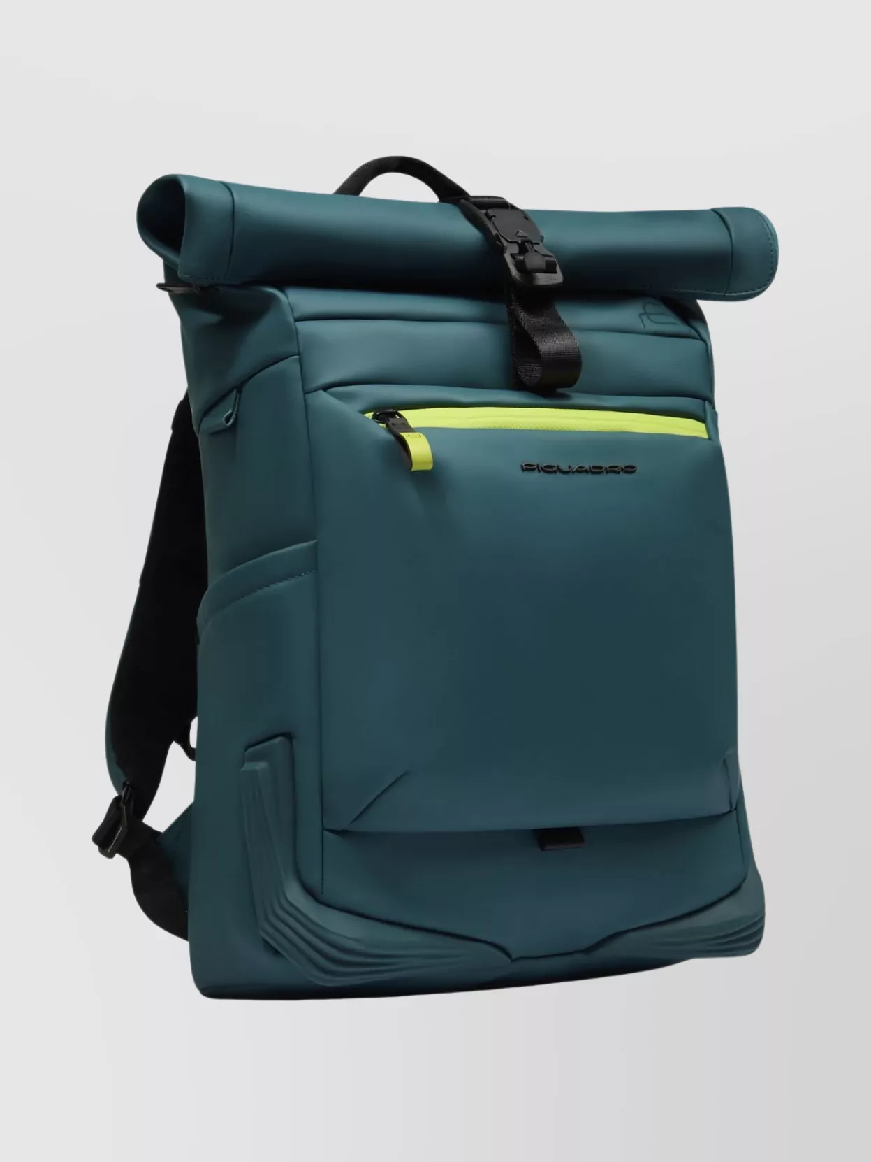 Piquadro Urban Roll Top Backpack For Daily Use In Blue