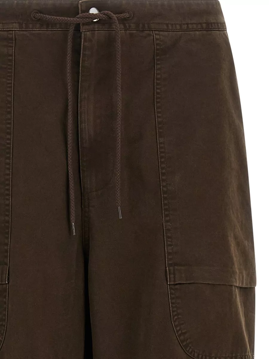 Entire Studios Cotton Wide-Leg Cargo Shorts