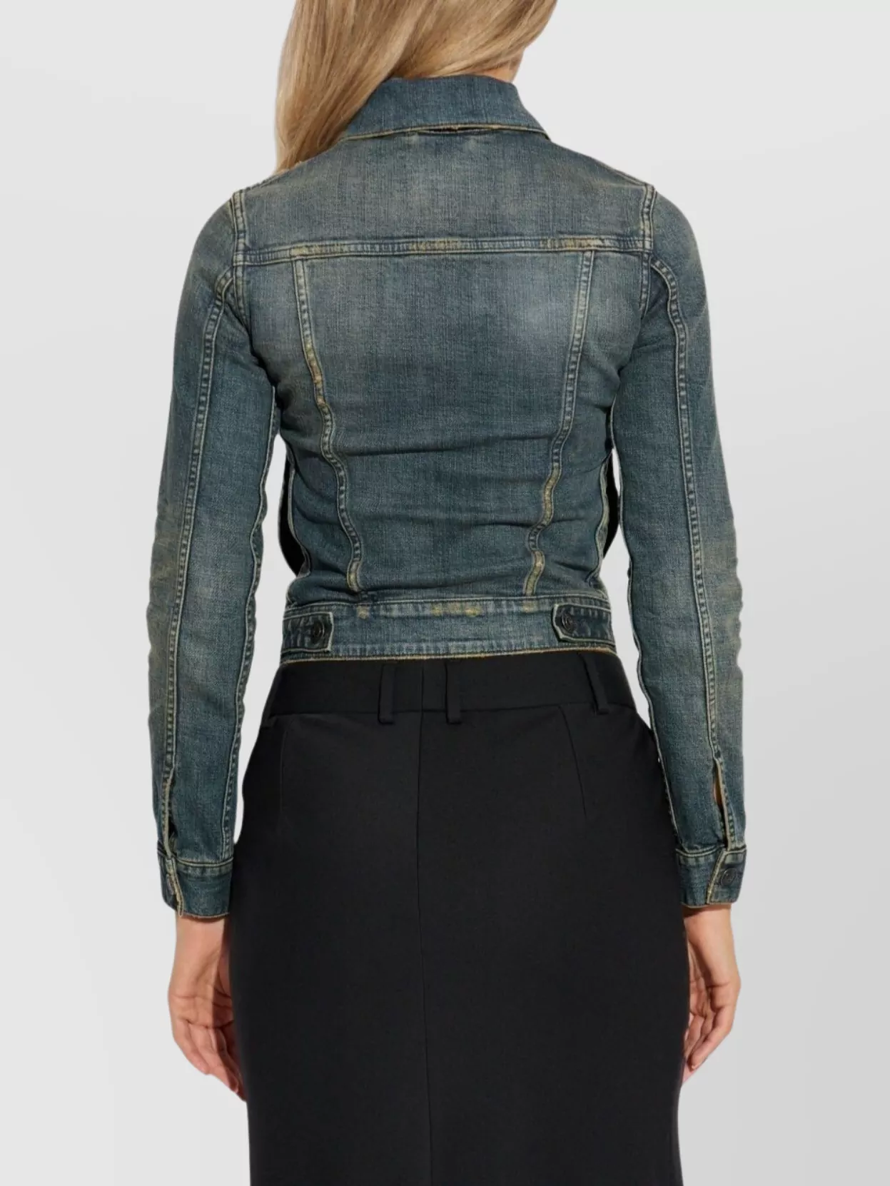 Balenciaga Relaxed Fit Long Sleeve Jacket With Pockets