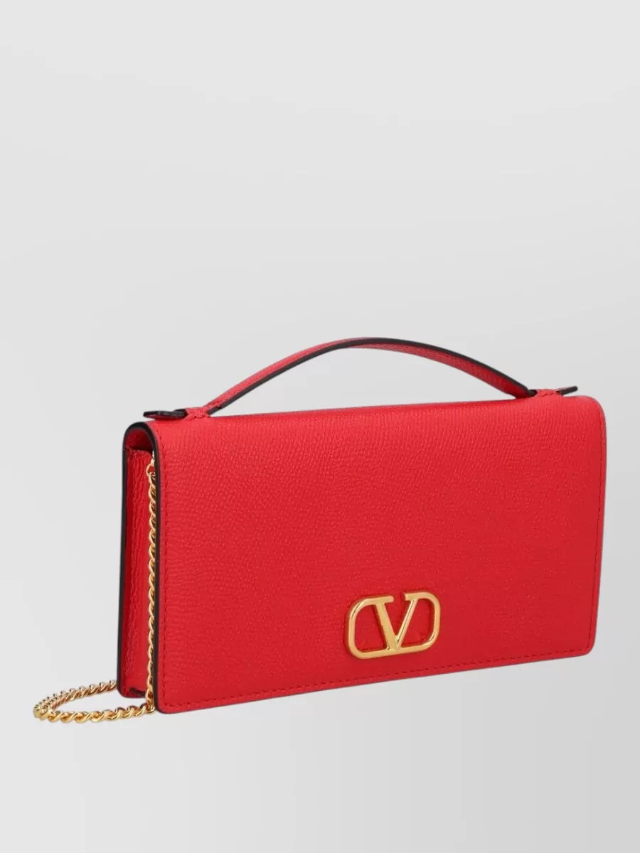 Valentino Garavani Small Shoulder Bag Gold Tone Chain