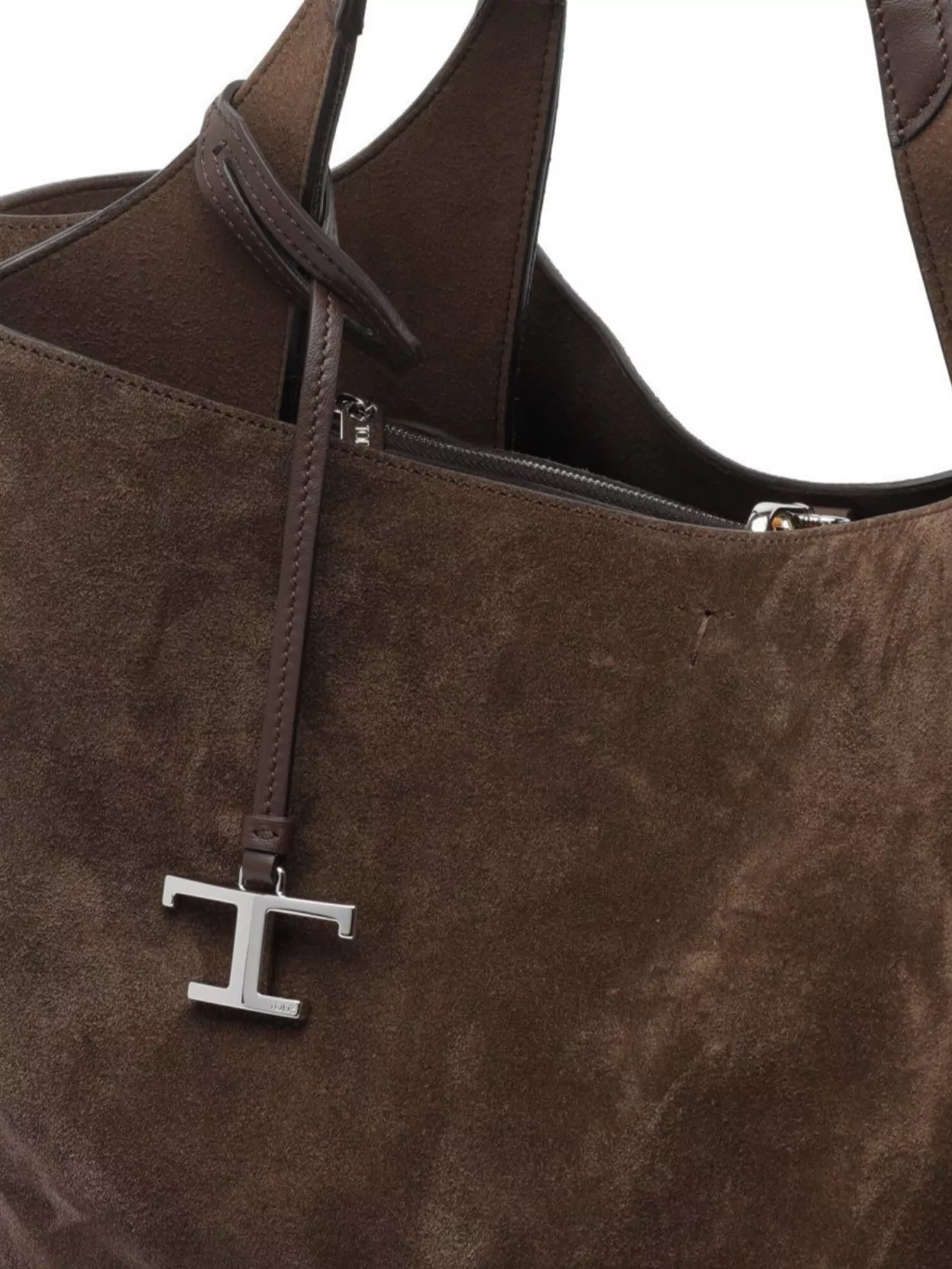 Tod's Top Handle Suede Finish Shoulder Bag