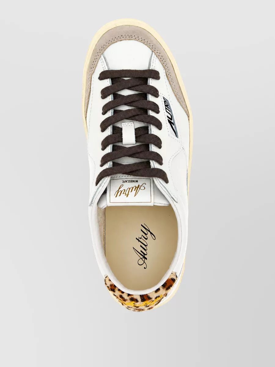 Autry Leather Windscape Low Lace-Up Sneakers