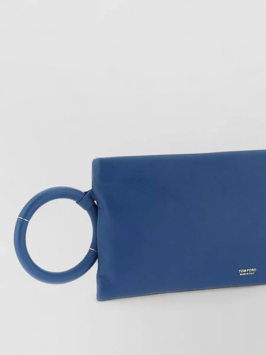 Tom Ford Rectangular Clutch Bag Circular Bangle Handle