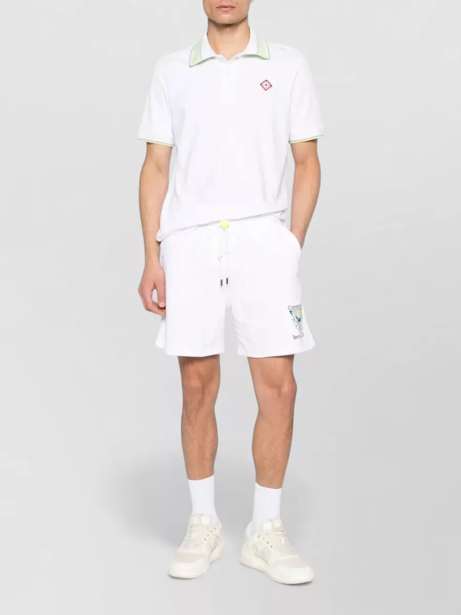 Casablanca Cotton Piqué Short-Sleeve Polo Shirt