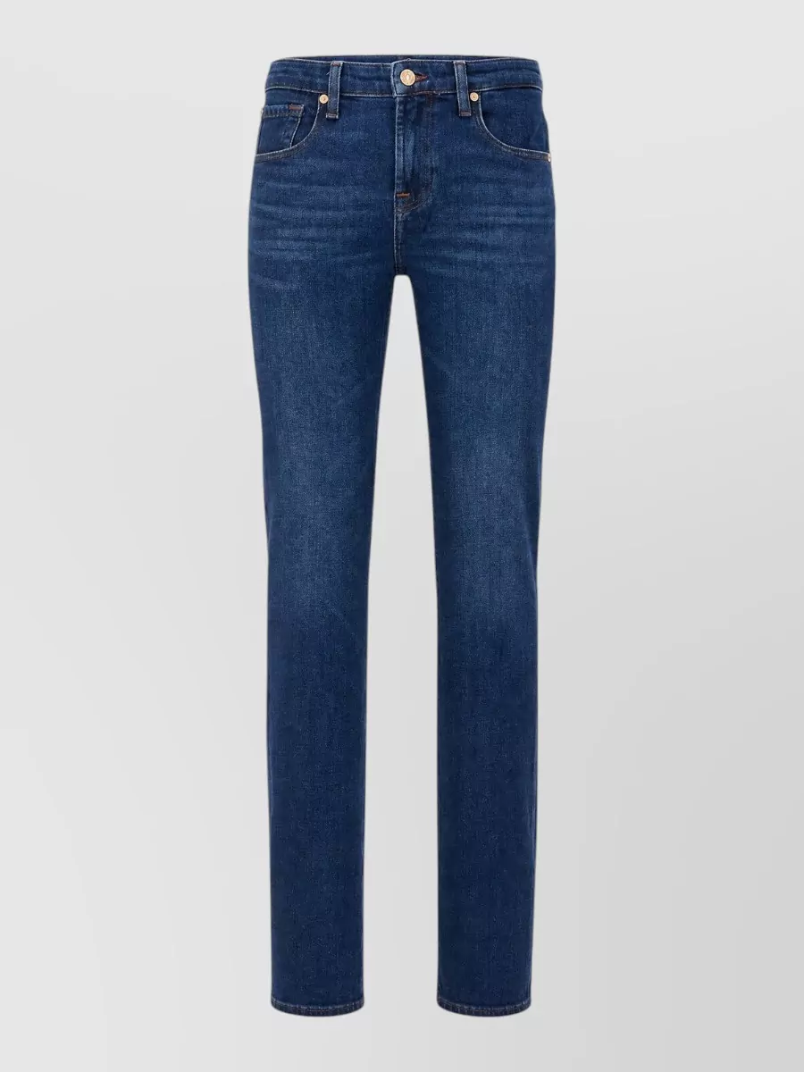 7 For All Mankind denim slim straight-leg jeans