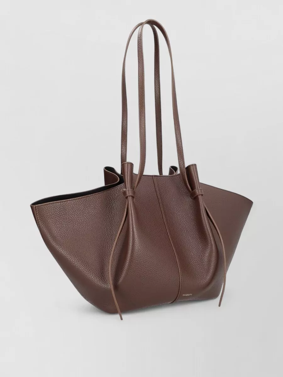 Yuzefi Mochi Shoulder Bag Knotted Handles Texture